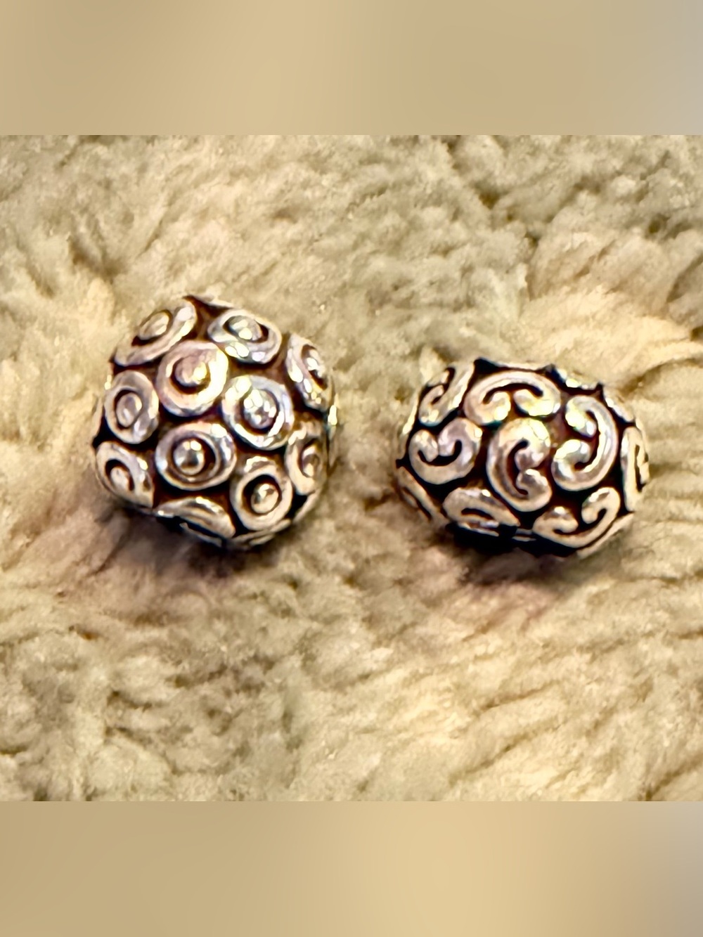 Pandora 925 ALE lot of 2 Openwork Charms - Feeling Groovy & Concentric Circles